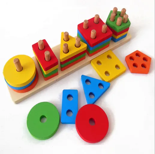 High Quality Early Baby Toys Montessori Education Wooden Number Game Learning Montessori Matching Toys Calculating For Kds