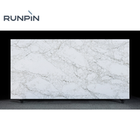 Dalle de quartz technique de luxe Arabescato Blanc, veinage complexe de qualité supérieure, directement de l'usine pour la conception intérieure haut de gamme