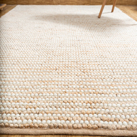 Tapis de chanvre durable tissé à la main fabriqué à partir de fibres de laine naturelles durables pour les intérieurs de maison modernes rustiques bohèmes et minimalistes