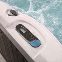 Bañera de hidromasaje de lujo para 1 persona, sistema Balboa de chorros de agua, generador de ozono, bañera de hidromasaje para exteriores