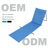 Leichter Eisenrahmen Tragbare Faltbare Strandmatte Wasserdichte Picknickdecke mit Tragegriff für Schlafzimmer Pool Garten Camping Essen Familie