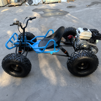 Nouveau design, pédale, pneu large de 10 pouces, karting tout-terrain, personnalisable, 212cc, essence, 4 temps, transmission par chaîne, karting adulte, buggy cross