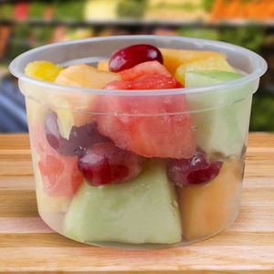 Contenants alimentaires en plastique Freshware de 16 oz avec couvercle anti-fuite pour la conservation des aliments - Product Image 3
