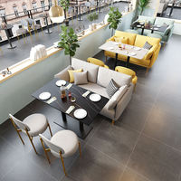 Nordique moderne Restaurant meubles café loisirs négociation Dessert boutique lait thé café salle à manger chaises canapé et ensembles de Table