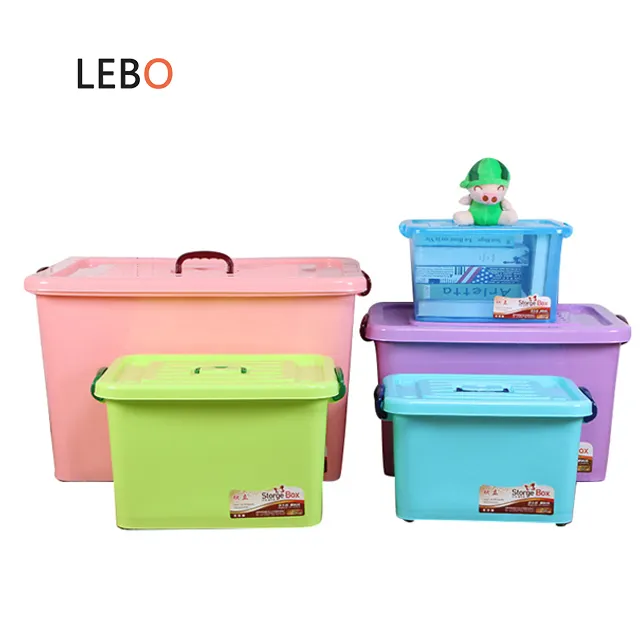 Hot Selling Customized Plastic Large Transparent Toy Storage Box Chest with Lid Clothes and Underwear Storage box