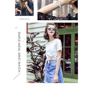 Usine de fabrication de montres OEM pour montre-bracelet pour femme 9012, grand cadran, étanche, quartz, verre, aiguille, acier inoxydable, mode - Product Image 6