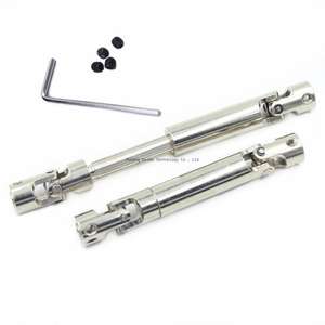1Pc Hoge Hardheid Telescopische Universele Transmissie As Cardanas Ijzeren Aandrijfas Voor Rc 1/10 Modellen Scx10 Axiale Rups - Product Image 4