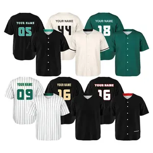 Custom Sublimation Pinstripe Wholesale, Baseball Tee Shirts Wholesale Baseball & Softball Wear Customized Baseball Jersey