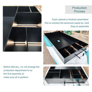 Gabinete de televisión de estilo minimalista modular, muebles de metal baratos para soporte de gabinete de <span class=keywords><strong>TV</strong></span> de plasma - Product Image 5