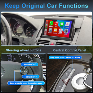 Décodeur de rétrofit sans fil CarPlay et Android Auto pour Mercedes-Benz Classe <span class=keywords><strong>S</strong></span> W221 (2006-2012) NTG 3.0/3.5 |   Mise à niveau d'écran OEM - Product Image 5