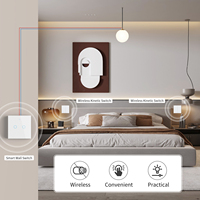 Tuya sans fil WiFi Smart Touch interrupteur mural UK/EU panneau de verre interrupteur durable avec Alexa Google Home 10A RF433 Smart Life
