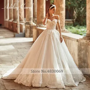 Ashley Carol princesa Vestido De novia 2022 romántico cariño apliques con cuentas encaje hasta A-Line <span class=keywords><strong>vestidos</strong></span> De novia Vestido De novia - Product Image 3