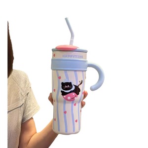 Happytyme Stainless Steel Tumbler Large Capacity Insulated With Straw And Handle For Travel - Product Image 2