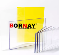 Plaque en polycarbonate PC gaufré solide Langfang Bonai 4 mm anti-UV, panneau plastique haute résistance pour toiture de carport et lucarne