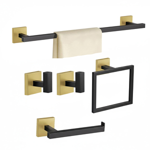<span class=keywords><strong>Set</strong></span> Portasciugamani in Metallo Dorato per Bagno e Cucina, Produzione Cinese, per Hotel e Casa - Product Image 1