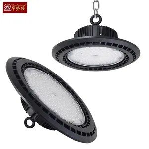 Preço de fábrica LED high bay 140lm/w luz industrial de alumínio 50w 100w 150w 200w UFO LED high bay light