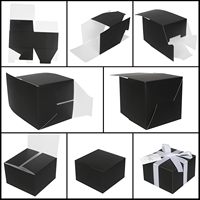 Boîte d'emballage noire personnalisée pour l'emballage de lunettes de soleil, l'emballage de savon artisanal, l'emballage de parfum et l'emballage alimentaire