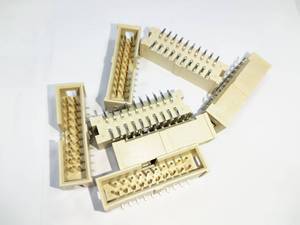 Conector de Placa a Placa Samtec HTST-110-01-S-DV de 20 Posiciones, Paso de 2.54 mm, Doble Fila, Tipo Header, SMT, Dorado - Product Image 3
