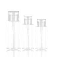 Distributeur de pompe à pression à une touche en gros contenants de cosmétiques vides bouteilles d'alcool liquide en plastique