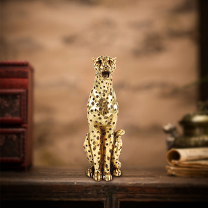 SWAITE Nuova Figurina di Leopardo <span class=keywords><strong>in</strong></span> Resina Sintetica Leggera e Lussuosa, Decorazione per Casa, Soggiorno, Centrotavola Perfetto per <span class=keywords><strong>TV</strong></span> - Product Image 1