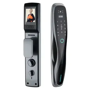 Aidmi Tuya APP Remote Control Voice Intercom 3D Face Recognition Smart Lock With Camera Palmprint Fingerprint Password