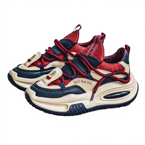 Chaussures de sport tendance pour hommes, style Torre, pour le printemps, la marche en extérieur et la course, en maille résistante à l'usure, à semelle épaisse et design surélevé - Product Image 4