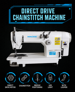 Máquina de Coser de Cadena de Dos Agujas de Alta Velocidad con Accionamiento Directo <span class=keywords><strong>MC</strong></span> <span class=keywords><strong>3800</strong></span>-2D - Product Image 2
