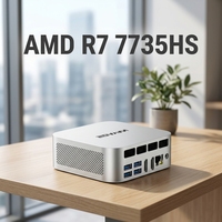 Nueva PC de Escritorio Mini AMD Ryzen 7 7735HS de 8 Núcleos, Económica, con SSD LPDDR5, para Negocios, OEM, ODM, de Fábrica