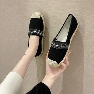 Scarpe basse da donna in tela stampata, slip-on, stile pescatore, casual, traspiranti, per il tempo libero - Product Image 4