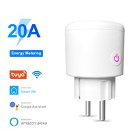 Prise intelligente WiFi YDD Alexa Google Home Tuya, multiprise universelle pour la maison intelligente avec surveillance de la consommation d'énergie et télécommande multiple