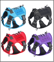 Harnais réglable pour chien Unclehusky avec laisse élastique, ensemble de harnais pour animaux de compagnie avec boucle pour grands chiens - Product Image 2