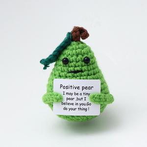 Novedad Transfronteriza: Divertidos Juguetes <span class=keywords><strong>de</strong></span> Peluche <span class=keywords><strong>de</strong></span> Plantas con Energía Positiva, Hechos a Mano con Lana Tejida a <span class=keywords><strong>Crochet</strong></span> y Relleno <span class=keywords><strong>de</strong></span> Algodón PP, 10 cm, Regalo para Niños - Product Image 4