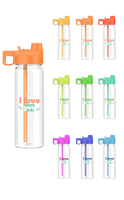Tasse portative en plastique portable pour les sports de plein air utilisation quotidienne bouteilles d'eau de conception Press-Flip