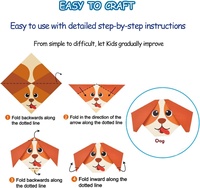 Kit d'origami pour enfants de 5 à 8 ans, de 8 à 12 ans, 98 feuilles de papier avec 47 motifs, comprend un livre de guidage, projets d'artisanat artistique DIY pour débutants