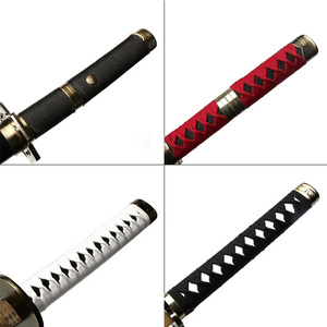 Set de Tres Katanas de Roronoa <span class=keywords><strong>Zoro</strong></span> Hechas a Mano: Shusui, <span class=keywords><strong>Enma</strong></span> y Kitetsu con Soporte de Exhibición y Cinturón Gratis, Accesorio de Cosplay - Product Image 6
