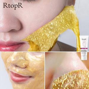 RtopR Oro Negro máscara facial completa espinillas acné eliminación de poros limpieza de la piel reparación máscara facial crema lavable para el cuidado de la piel - Product Image 6