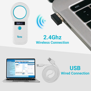 Tera w90d Pet Microchip Scanner Handfree di động RFID có thể sạc lại lưu trữ dữ liệu 2.4 Gam không dây & có dây <span class=keywords><strong>USB</strong></span> - Product Image 2
