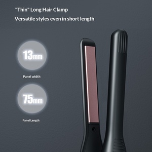 Fer à lisser et à boucler pour hommes, en matériau PTC, double usage, avec pince à permanente, pour volume, ions négatifs, utilisation sur <span class=keywords><strong>cheveux</strong></span> secs ou humides, pour <span class=keywords><strong>cheveux</strong></span> courts - Product Image 3