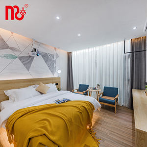 निर्माण उच्च गुणवत्ता वाले होटल स्ट्रिप बॉक्स्प्रिंग बेड फर्नीचर आधुनिक लकड़ी के वेनर पैनल घर फर्नीचर सेट करता है - Product Image 5