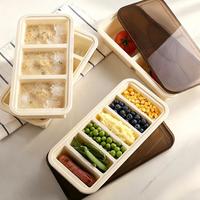 Boîte à lunch en silicone, compatible micro-ondes et congélateur, légère, compartimentée, pour le stockage des aliments