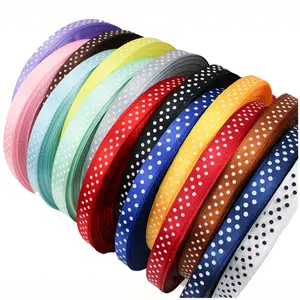 Polyester-Geschenkbox Verpackung Hochzeitskleid Überzug Schulterband doppelseitig individuelles Satinband mit individuellem Logo