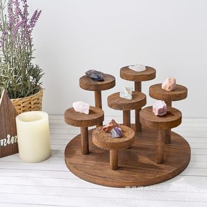 Expositor de Joyería de Madera, Organizador de 6 Niveles de Madera Maciza para Escritorio, Relojes, Gafas y Cosméticos - Product Image 2
