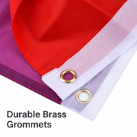 Drapeaux et bannières personnalisés neufs, impression numérique, couleurs vives, polyester imperméable, utilisation intérieure et extérieure, vente en gros par le fabricant