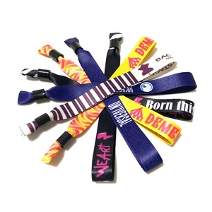 Custom Sublimation Printable Polyester Wristbands for Events and Festivals Promotional Party Supplies on Promotion