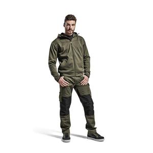 BLAKLADER - 149513304599C48 Service Ttrousers with <b>stretch</b> Dark olive green/<b>Black</b> - EAN 7330509543788 WORK <b>TROUSERS</b> - Product Image 3