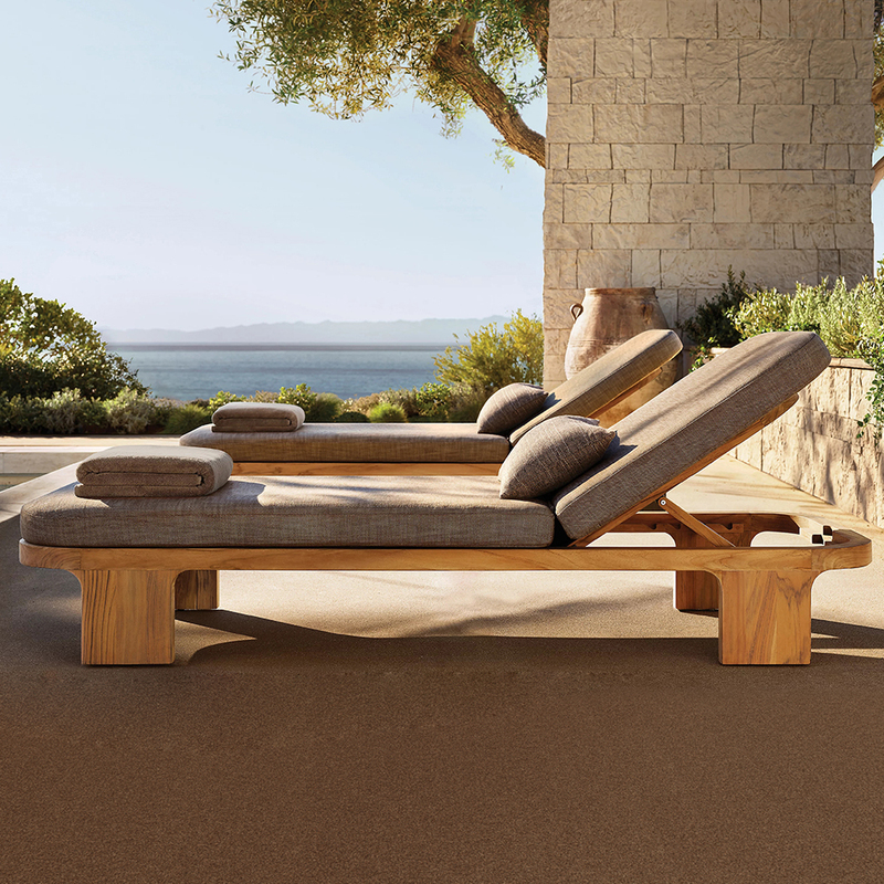 Luxury Poolside Sun Lounger Outdoor Villa