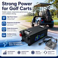 Baterai LiFePo4 51.2V 60V 72V 100Ah 150Ah 200Ah Arus Pengosongan Tinggi BT BMS Garansi 10 Tahun Daya Tahan 6000 Siklus untuk Club EZGO