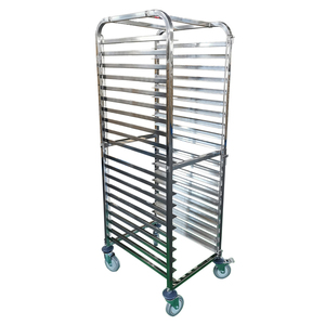 OEM DOM Xiangying Thương Mại Thép Không Gỉ 20 Tấm Bun Pan Bakery Rack, Dịch Vụ Thực Phẩm Tiện Ích Giỏ Hàng Xe Đẩy Với Bánh Xe - Product Image 1