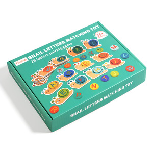 Jouet d'apprentissage cognitif en bois personnalisable de qualité supérieure, blocs de puzzle 3D pour l'association des lettres, outil interactif pour enfants - Product Image 5