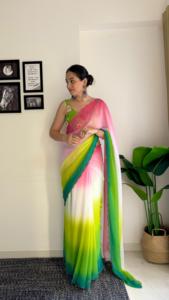Meest Veeleisende Casual <span class=keywords><strong>Saree</strong></span> Collectie Bruids <span class=keywords><strong>Saree</strong></span> Voor Vrouwen Indiase Georgette <span class=keywords><strong>Saree</strong></span> Van Indiase Leverancier